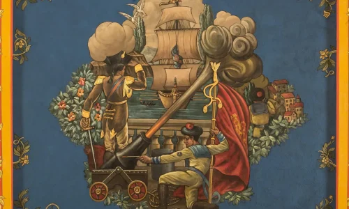 Explore the history of human communication through 100 Barclay’s ceiling murals