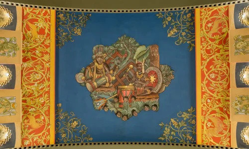 Explore the history of human communication through 100 Barclay’s ceiling murals
