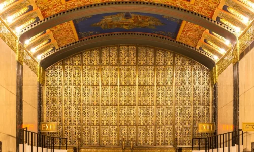 Explore the history of human communication through 100 Barclay’s ceiling murals