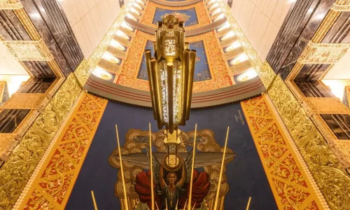 Explore the history of human communication through 100 Barclay’s ceiling murals